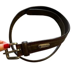 Columbia Belt Womens 31” - 35” Genuine Full Grain Leather Casual Boho Gorpcore